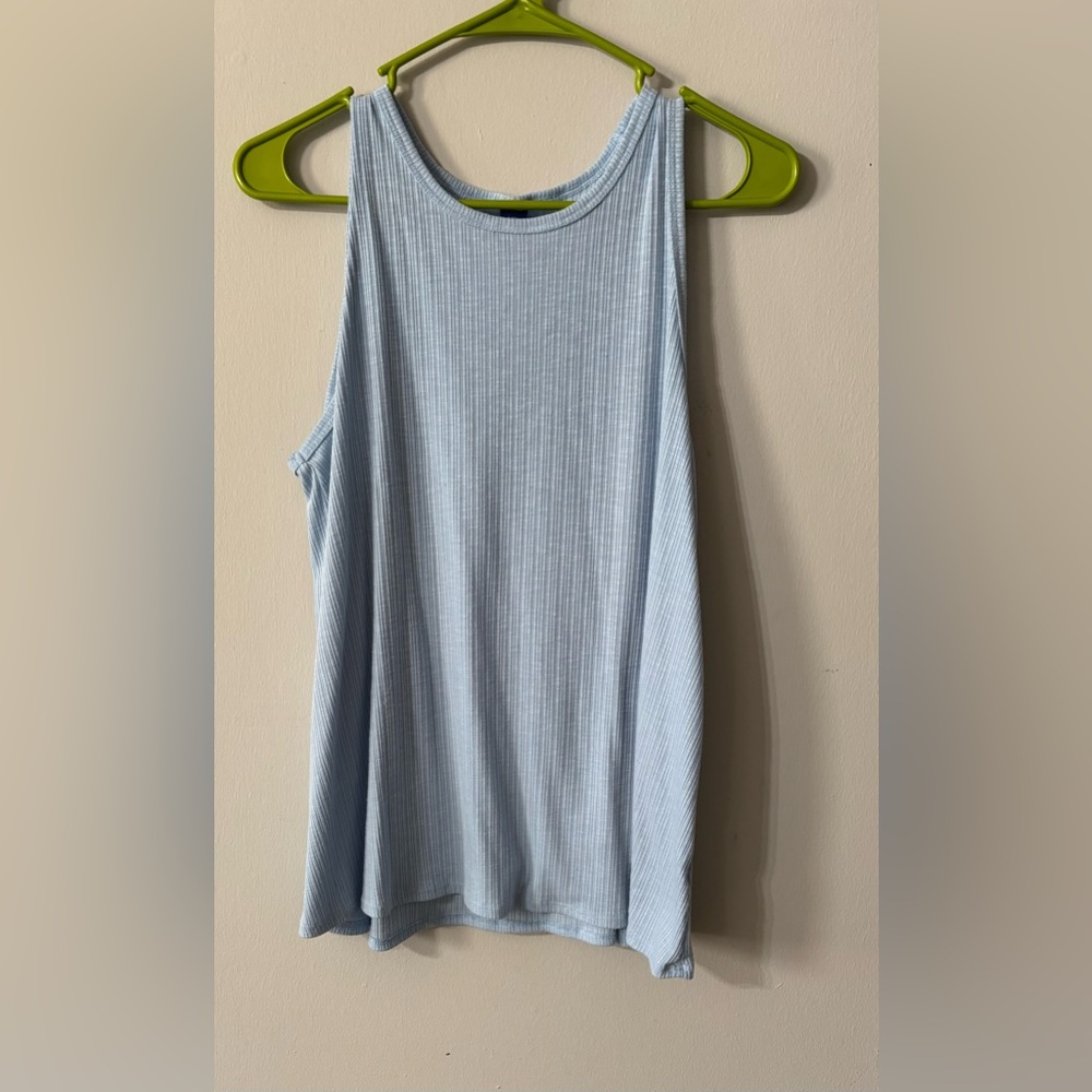 Large old navy luxe baby blue tank top